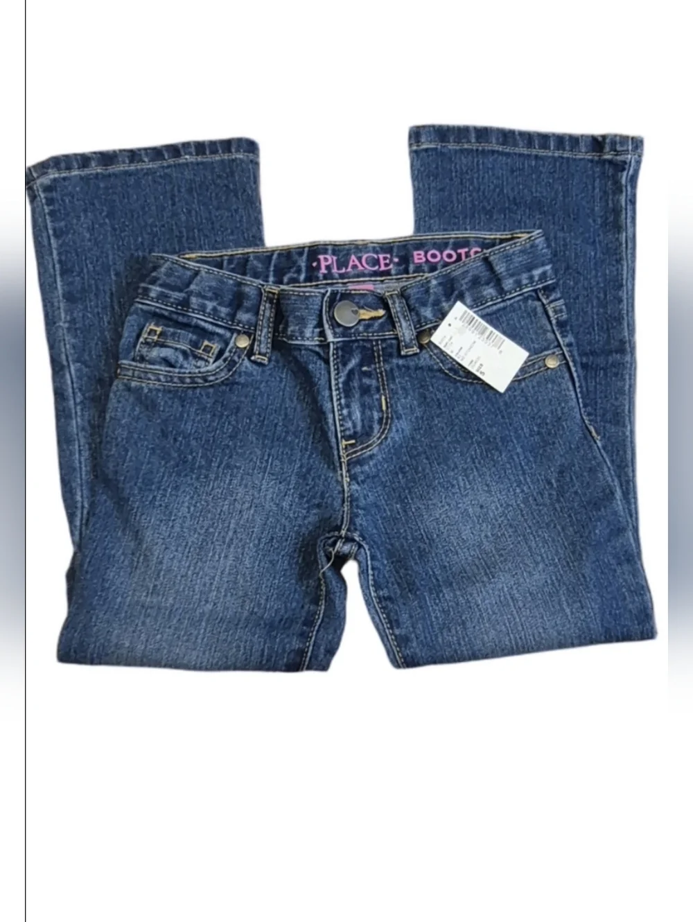 The Children's Place Medium Stonewashed Bootcut Blue Jeans Sz 5 Girls Denim